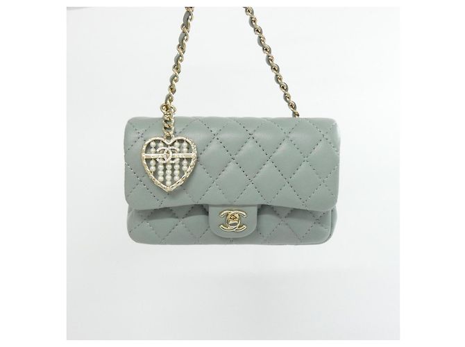 Timeless Charm per borsa in agnello Chanel Verde - vista 2