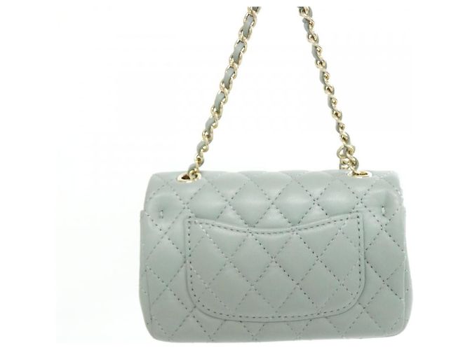 Timeless Charm per borsa in agnello Chanel Verde - vista 3