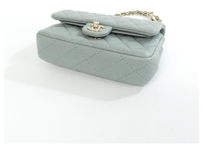 Timeless Charm per borsa in agnello Chanel Verde - vista 4