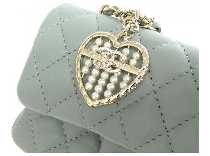 Timeless Charm per borsa in agnello Chanel Verde - vista 5