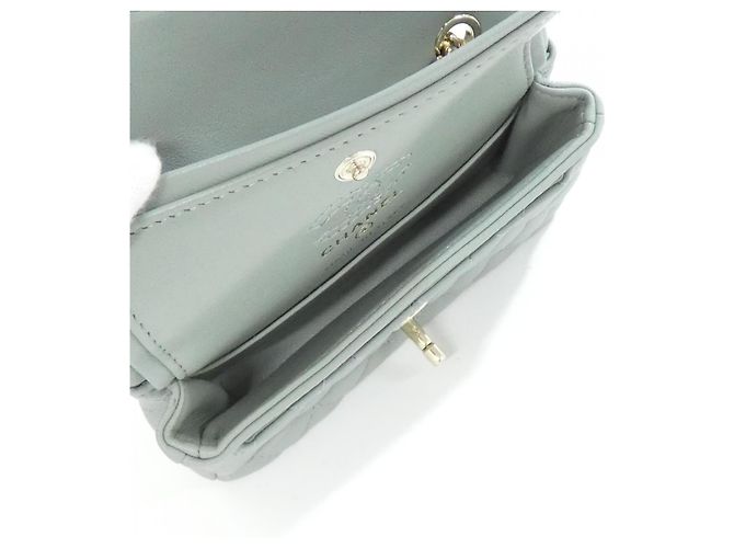 Timeless Charm per borsa in agnello Chanel Verde - vista 7