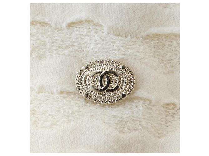 Timeless Chanel Kleid aus Kaschmirmischung Beige Marineblau - Ansicht 7