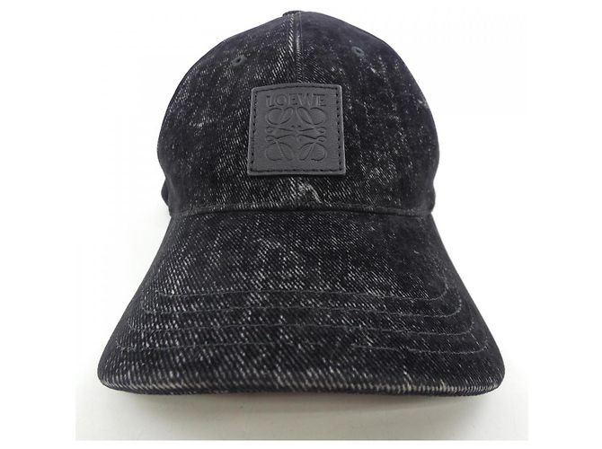 Casquette Loewe Noire en Coton - vue 2