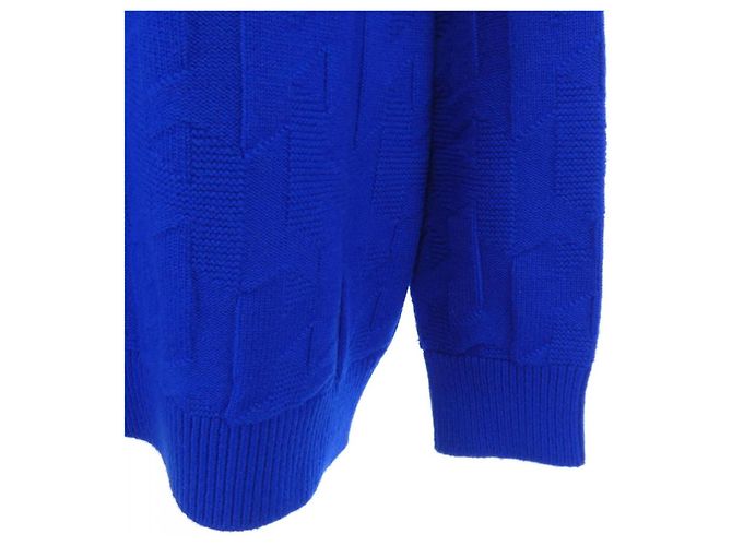Hermès Sudadera de algodón con motivo H Hermes Azul - vista 6