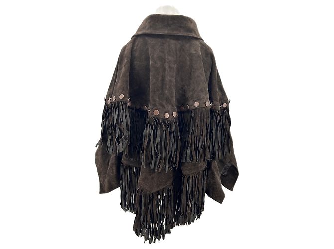Isabel Marant Pour H&M Braune Fransenjacke Lorena Saravia - Ansicht 2