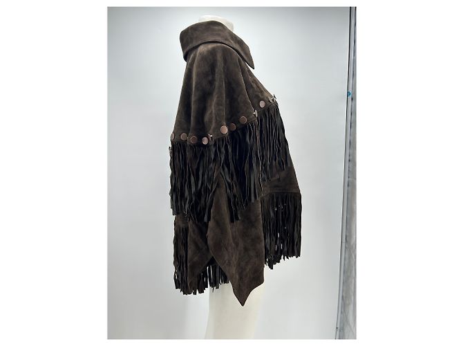 Isabel Marant Pour H&M Braune Fransenjacke Lorena Saravia - Ansicht 4