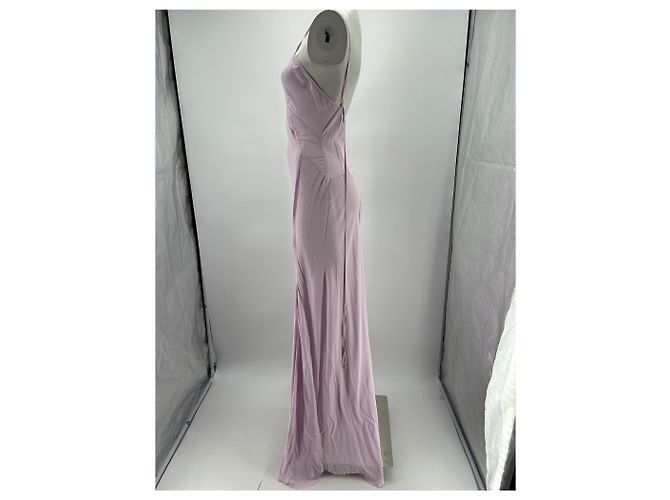 Victoria Beckham x Mango Lila Viscose Maxikleid - Ansicht 3