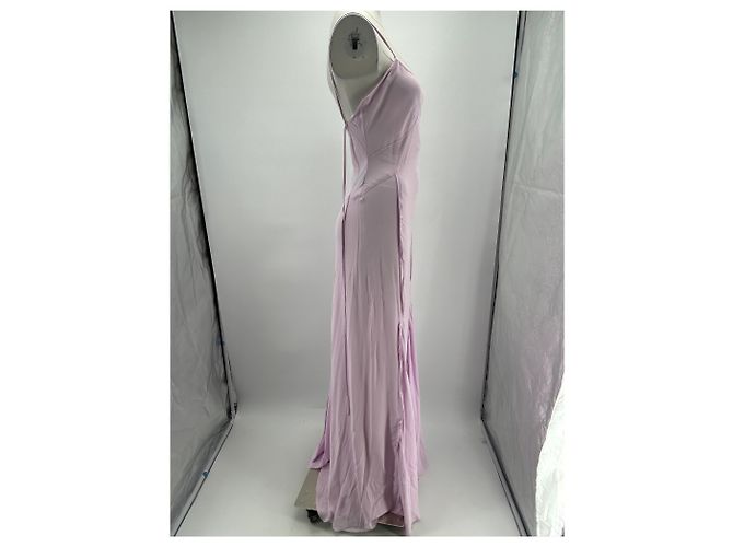 Victoria Beckham x Mango Lila Viscose Maxikleid - Ansicht 4
