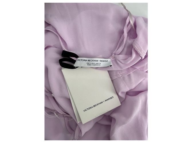Victoria Beckham x Mango Lila Viscose Maxikleid - Ansicht 5