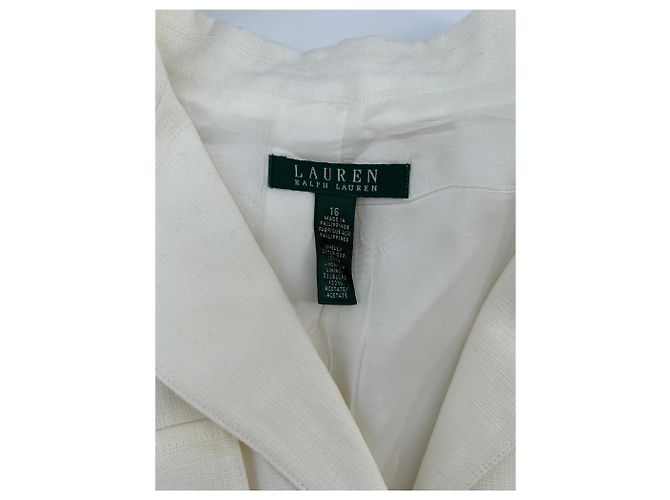 Autre Marque Weiße Jacke mit Gürtel - Ansicht 6
