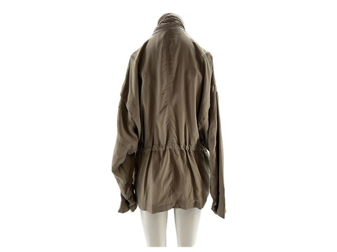 Acne Giacca safari fluida beige - vista 2