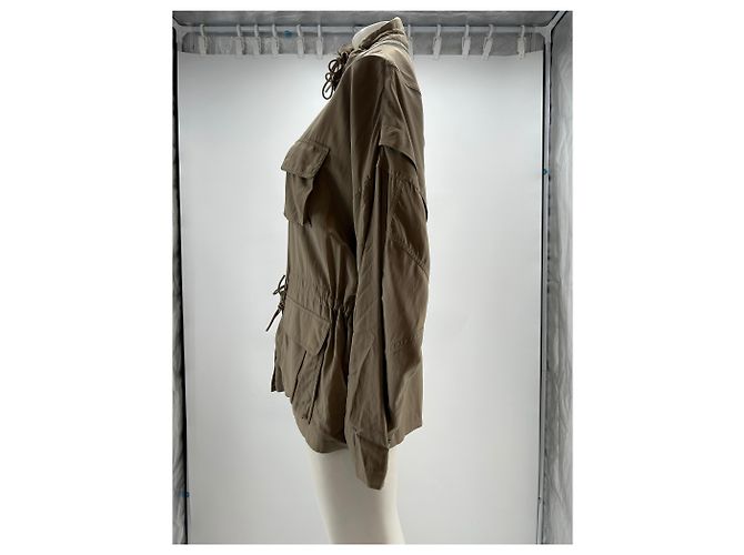Acne Giacca safari fluida beige - vista 3