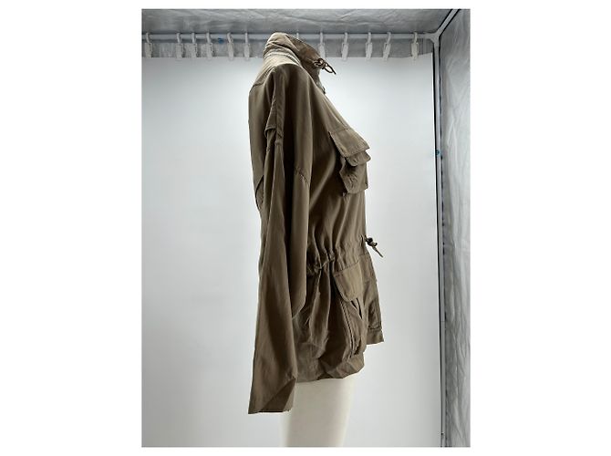 Acne Giacca safari fluida beige - vista 4