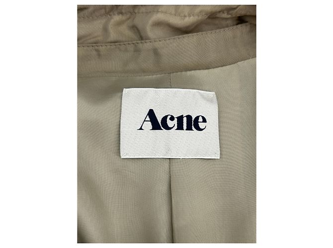 Acne Giacca safari fluida beige - vista 5