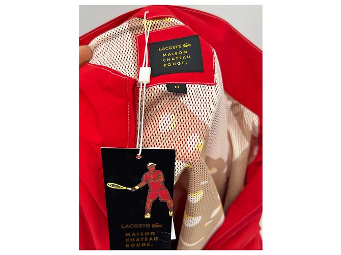 Jaqueta vermelha Lacoste x Maison Chateau Rouge Vermelho - vista 4