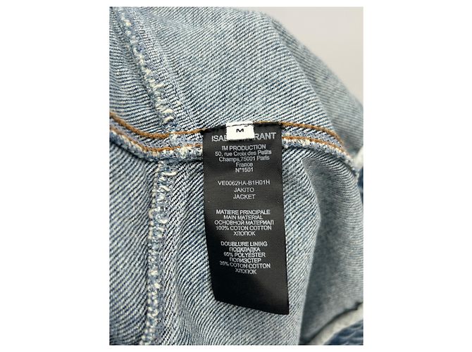 Giacca di denim Isabel Marant blu in cotone M - vista 4