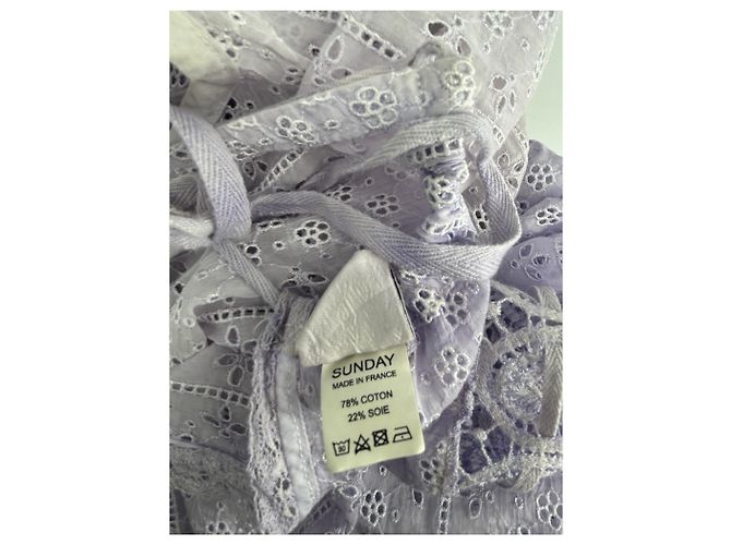 Autre Marque Violettes transparentes Kleid Lila - Ansicht 6