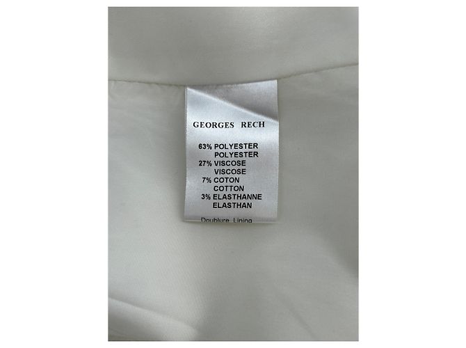Georges Rech White Jacket Polyester Size L - view 6