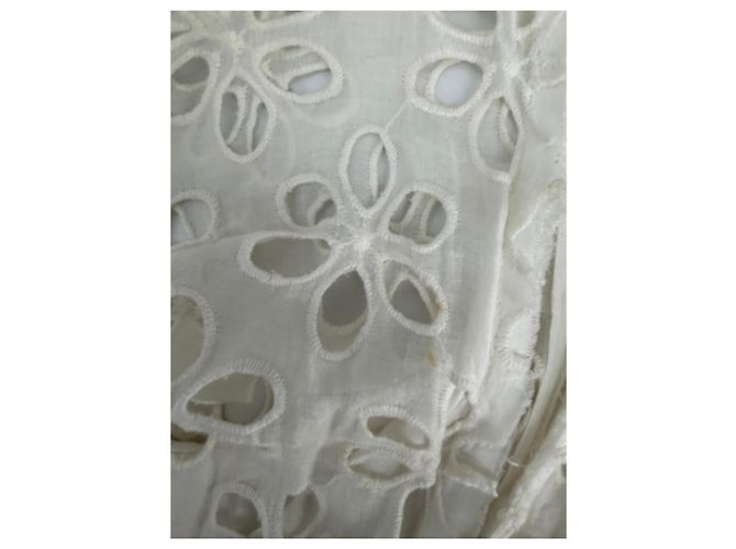 Autre Marque Vestido FP ONE blanco de algodón con cuello en V - vista 5