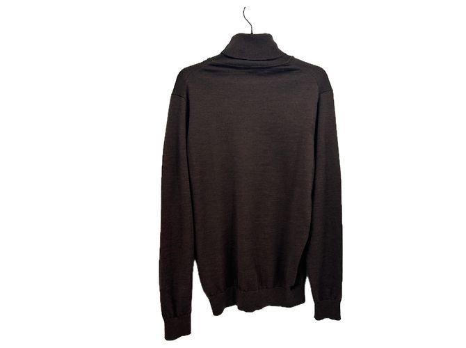 Lacoste Maglione marrone a collo alto - vista 2