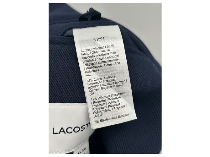 Giacca Lacoste blu navy in cotone Taglia 54 - vista 4
