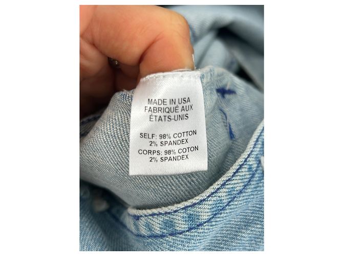 Autre Marque Jeansjacke mit Löchern Blau - Ansicht 6