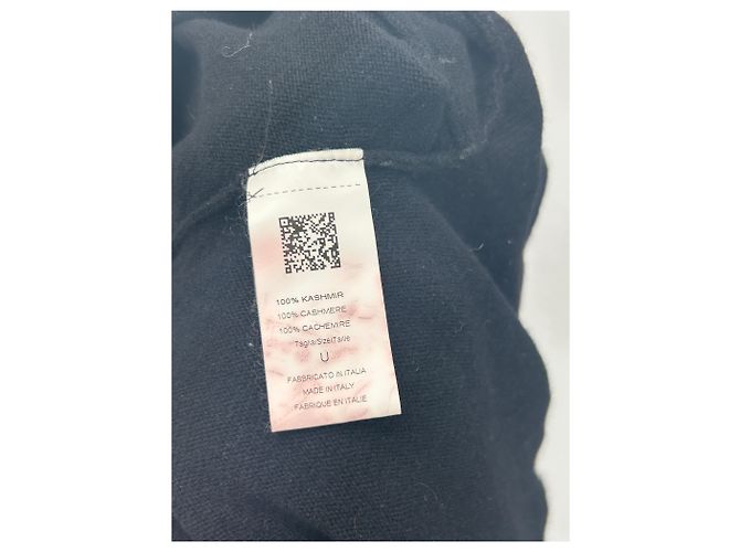 Autre Marque THEN PARIS Fransen Cardigan aus Kaschmir Schwarz - Ansicht 6