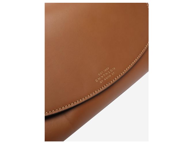Smythson Bolso bandolera de cuero marrón estilo ecuestre Castaño - vista 6