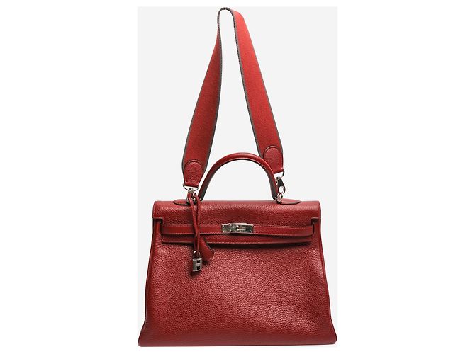 Hermès Borsa Kelly 35 Burgundy 2011 Bordò - vista 2