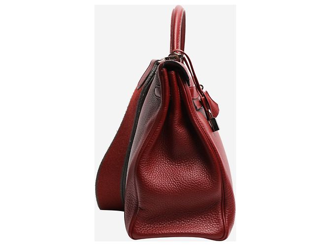 Hermès Borsa Kelly 35 Burgundy 2011 Bordò - vista 3