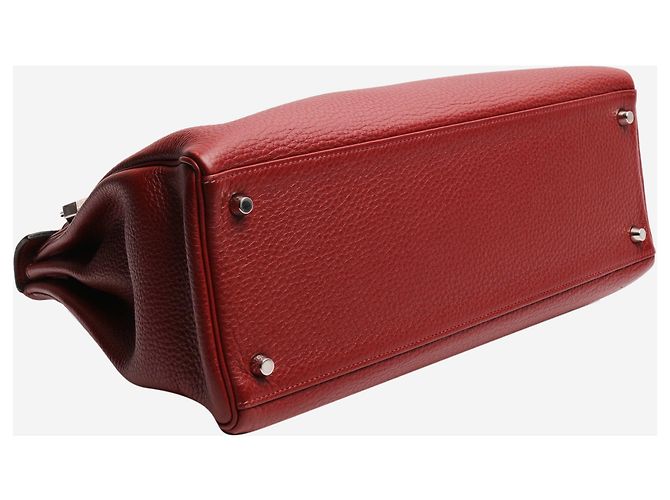 Hermès Borsa Kelly 35 Burgundy 2011 Bordò - vista 5