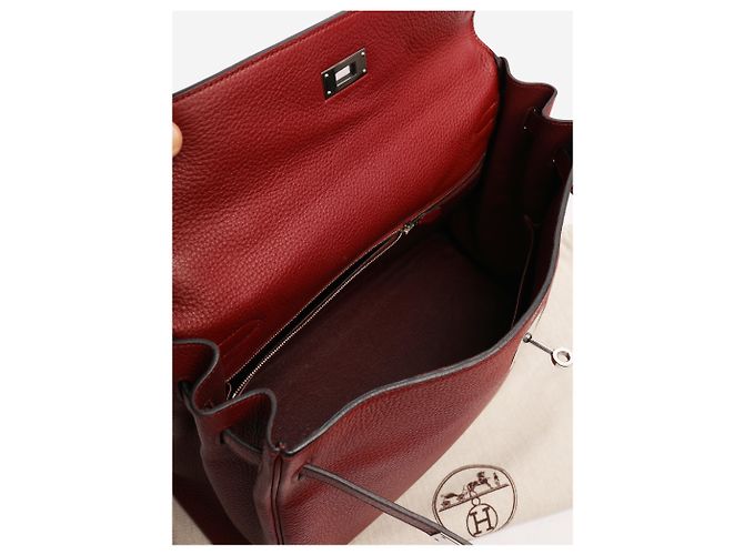 Hermès Borsa Kelly 35 Burgundy 2011 Bordò - vista 6