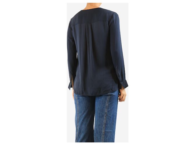 Vince Camicetta di seta blu navy - taglia M - vista 2