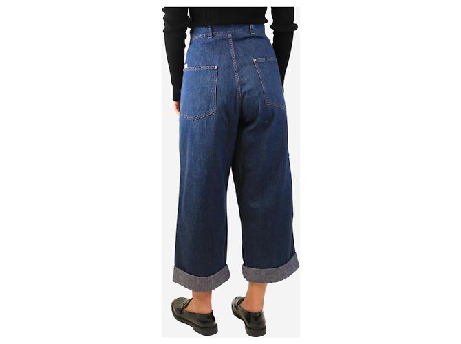 Autre Marque Vaqueros de pierna ancha azules - talla UK 14 - vista 3
