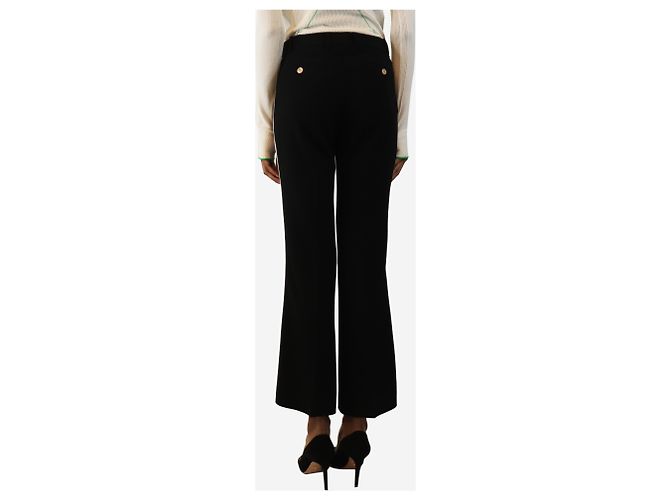 Gucci Pantalones negros con raya lateral - talla UK 6 - vista 3