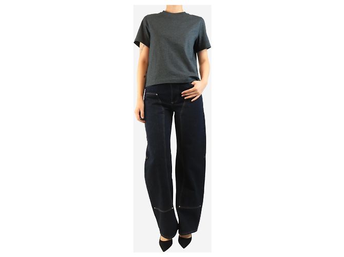 Paige Jeans Blaue Workwear-Jeans - Größe UK 8 - Ansicht 2