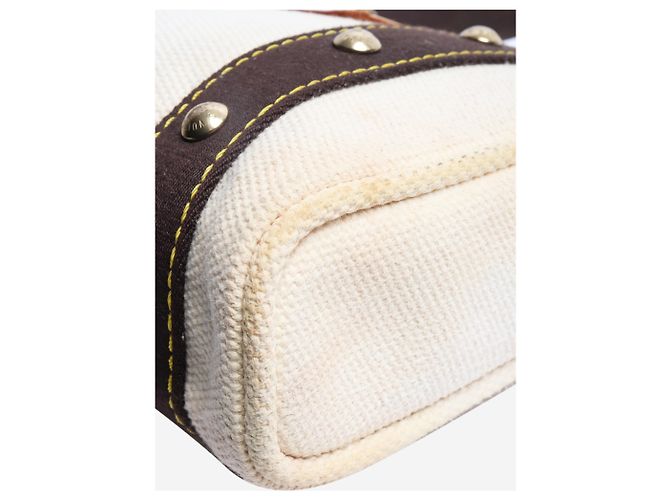 Louis Vuitton Vintage 2005 Antigua Cabas PM Cabas Tasche in Creme Roh - Ansicht 5