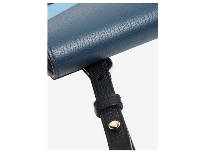 Smythson Borsa per laptop in pelle blu - vista 7