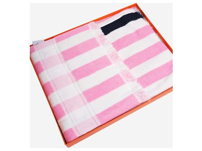 Hermès Toalha de praia Pink Yachting Raye Rosa - vista 2