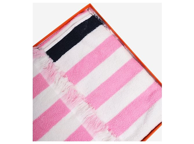 Hermès Toalha de praia Pink Yachting Raye Rosa - vista 3