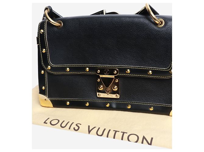 Louis Vuitton Borsa a tracolla nera con borchie 2007 Nero - vista 10