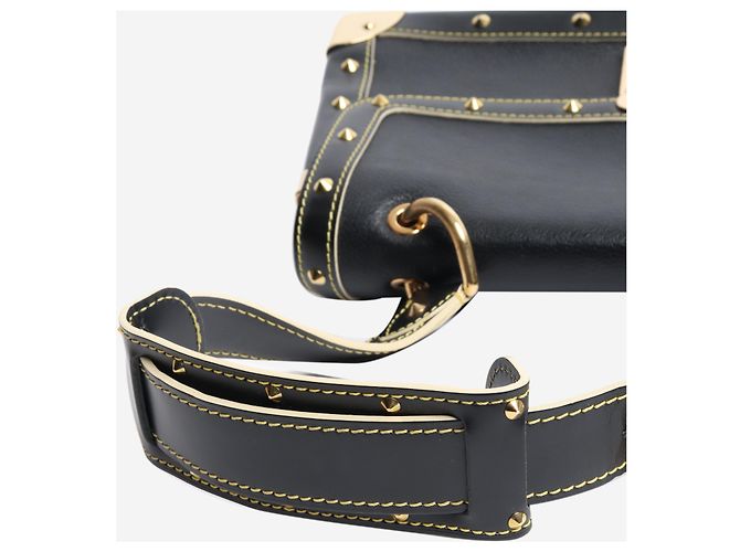 Louis Vuitton Borsa a tracolla nera con borchie 2007 Nero - vista 9