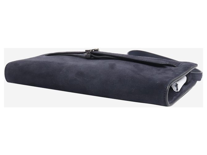 Veronica Beard Bolsa de ombro suede azul marinho - vista 3
