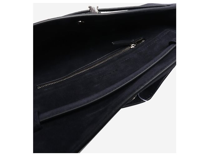 Veronica Beard Bolsa de ombro suede azul marinho - vista 4