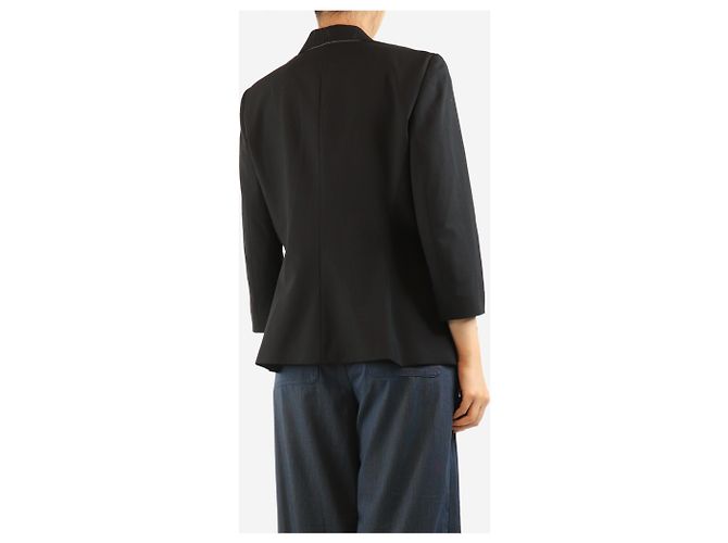 The row Blazer aus Wollmischung schwarz - Größe UK 16 - Ansicht 2