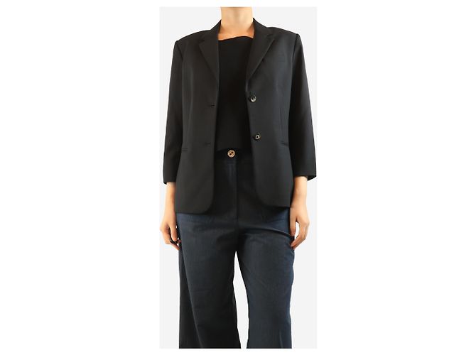 The row Blazer aus Wollmischung schwarz - Größe UK 16 - Ansicht 4
