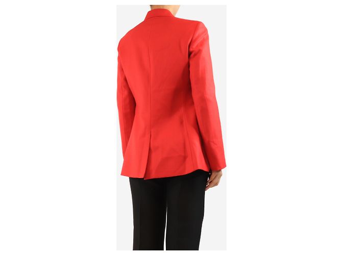 The row Red wool-blend blazer - size UK 12 - view 2