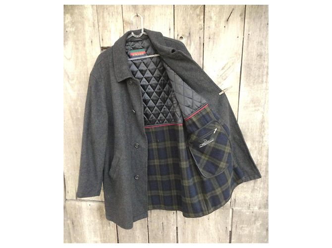 Autre Marque Cappotto Loden Bongardi in lana e alpaca Grigio - vista 4