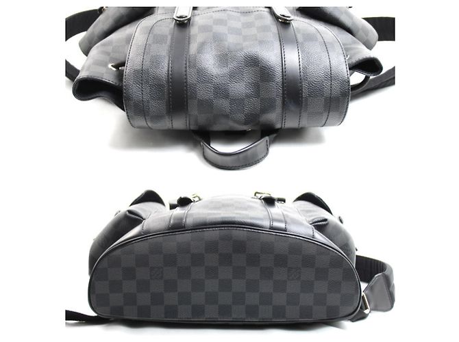 Zaino Louis Vuitton Christopher PM Nero - vista 3
