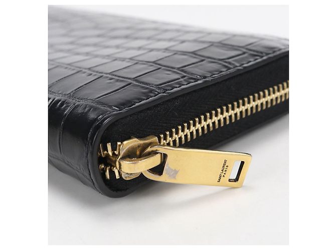 Cassandra Saint Laurent Long Wallet Schwarz - Ansicht 7